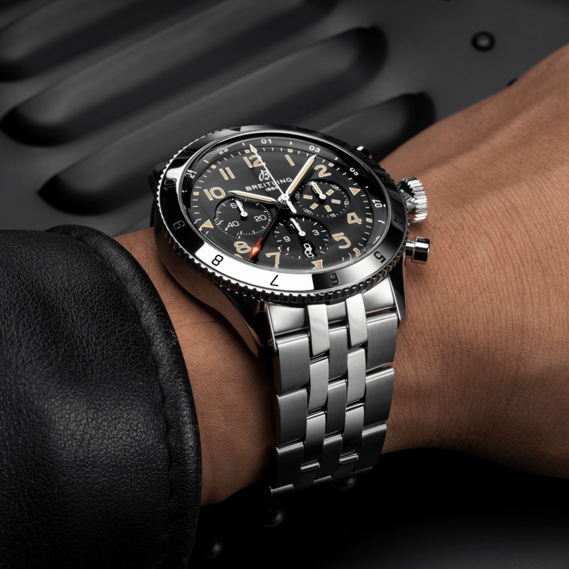 Breitling-Breitling Super AVI B04 Chronograph GMT 46 P-51 Mustang AB04453A1B1A1-AB04453A1B1A1_2