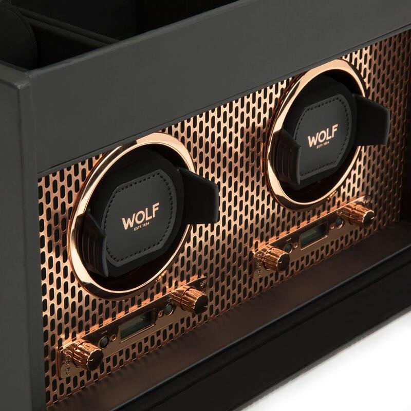 -WOLF Axis Double Watch Winder with Storage Copper 469316-469316_2