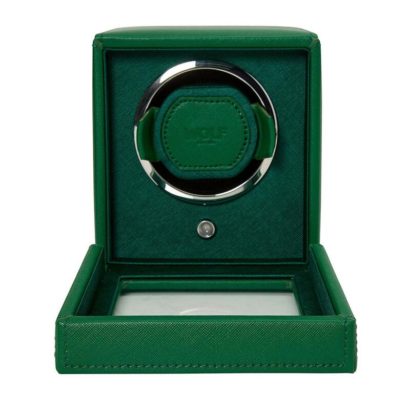 -WOLF Cub Single Watch Winder with Cover Tutti Frutti Green 461143-461143_2