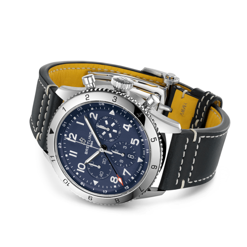 Breitling-Breitling Super AVI B04 Chronograph GMT 46 Tribute to Vought F4U Corsair AB04451A1C1X1-AB04451A1C1X1_2