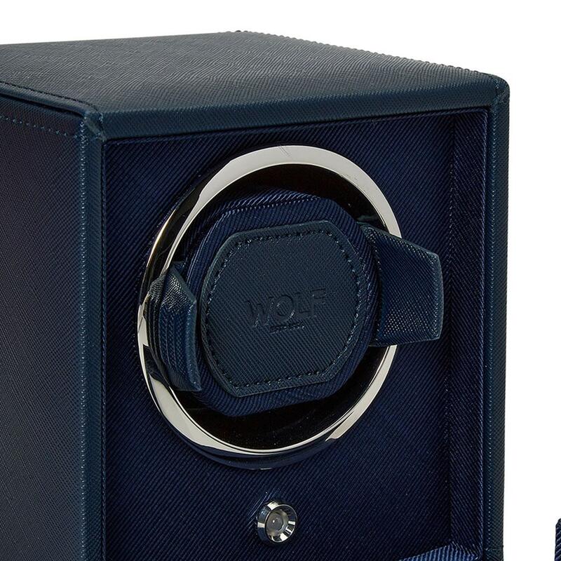 -WOLF Cub Single Watch Winder with Cover Tutti Frutti Blue 461128-461128_2