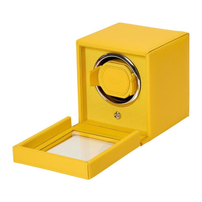 -WOLF Cub Single Watch Winder with Cover Yellow 461192-461192_2