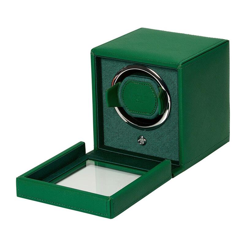 -WOLF Cub Single Watch Winder with Cover Tutti Frutti Green 461143-461143_2