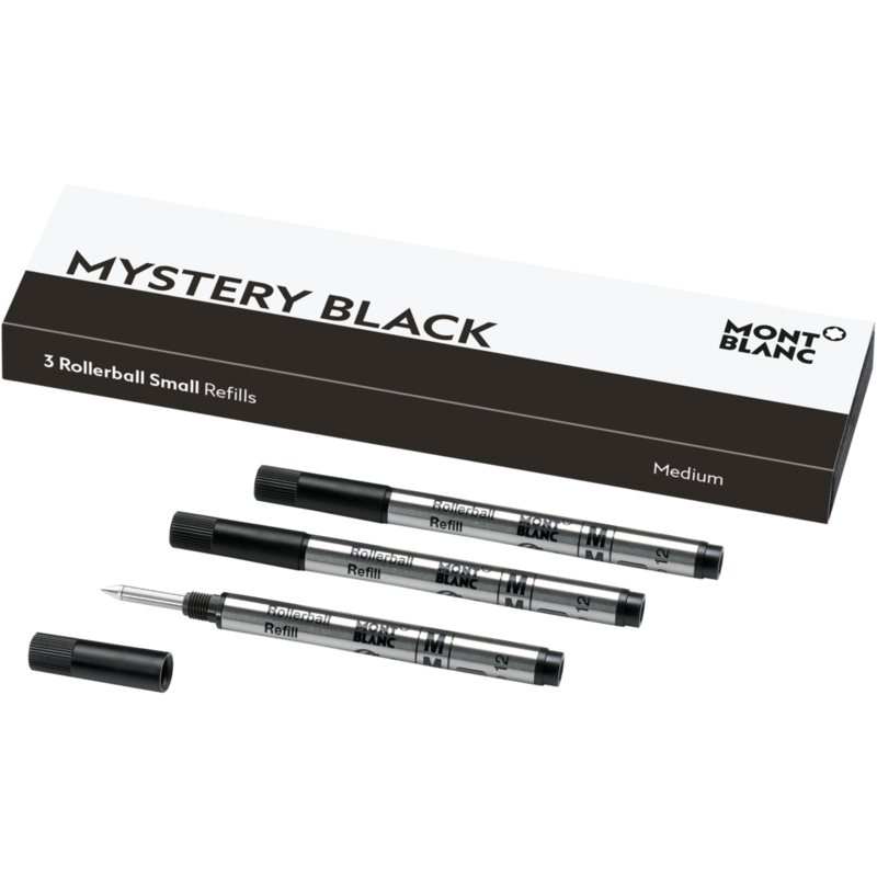Montblanc -Montblanc 3 Rollerball Small Refills (M) Mystery Black 107323-107323_2