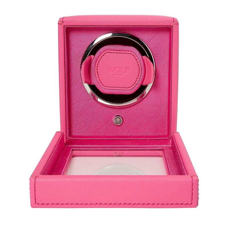 -WOLF Cub Single Watch Winder with Cover Tutti Frutti Pink 461190-461190_2