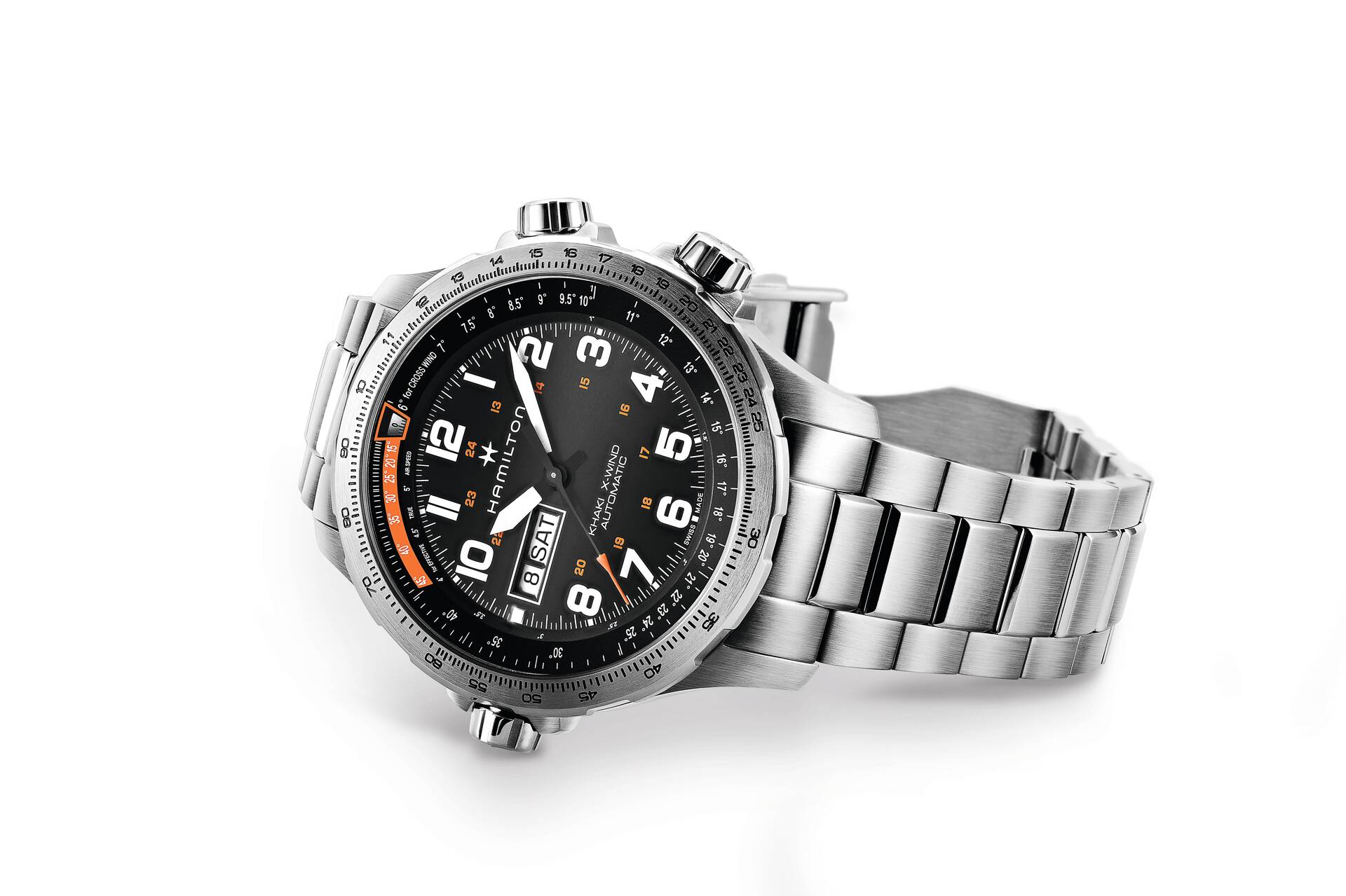 Hamilton Khaki Aviation Khaki X Wind Day Date Auto H77755133