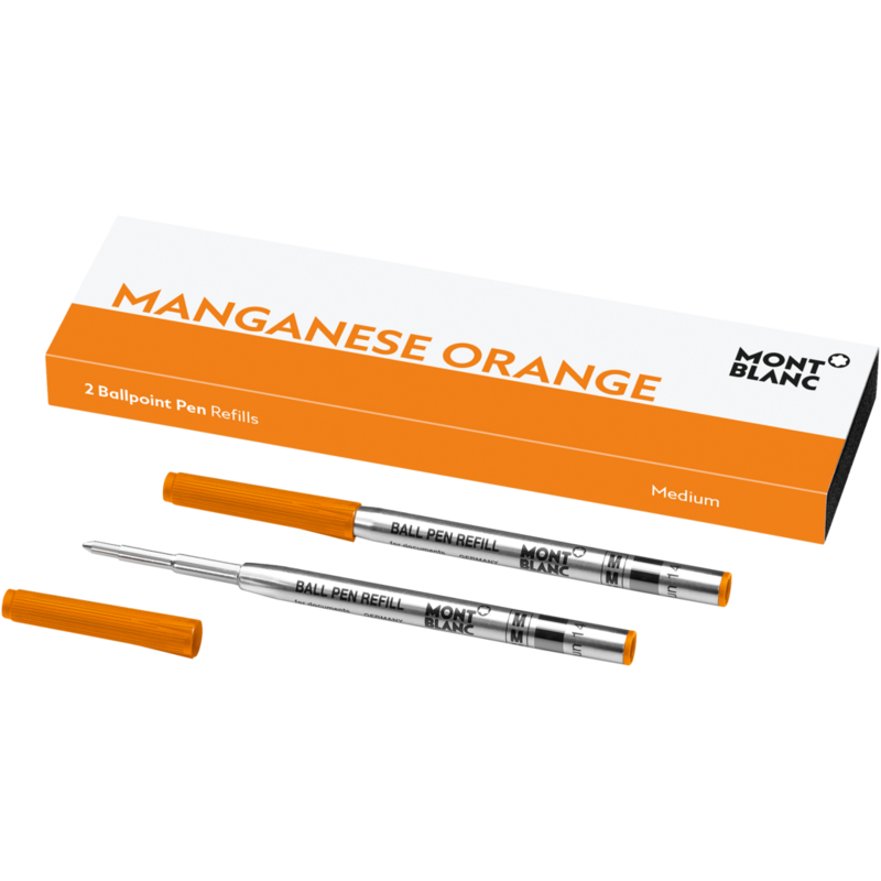 Montblanc -Montblanc 2 Ballpoint Pen Refills (M) Manganese Orange 124523-124523_2