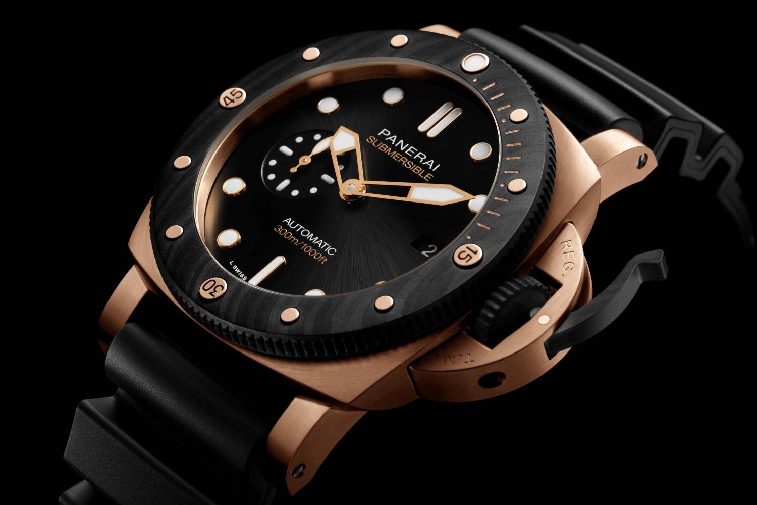 Panerai Submersible Quarantaquattro Goldtech Orocarbo PAM02070