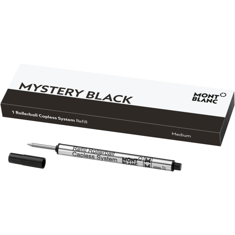 Montblanc -Montblanc 1 Rollerball Capless System Refill (M) Mystery Black 113777-113777_2