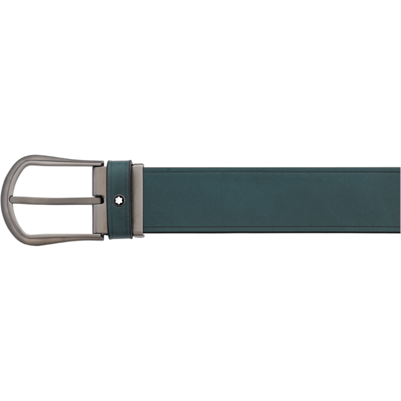 Montblanc-Montblanc belt Rounded Trapeze Graphite-Colour Pin Buckle  118452-118452_2