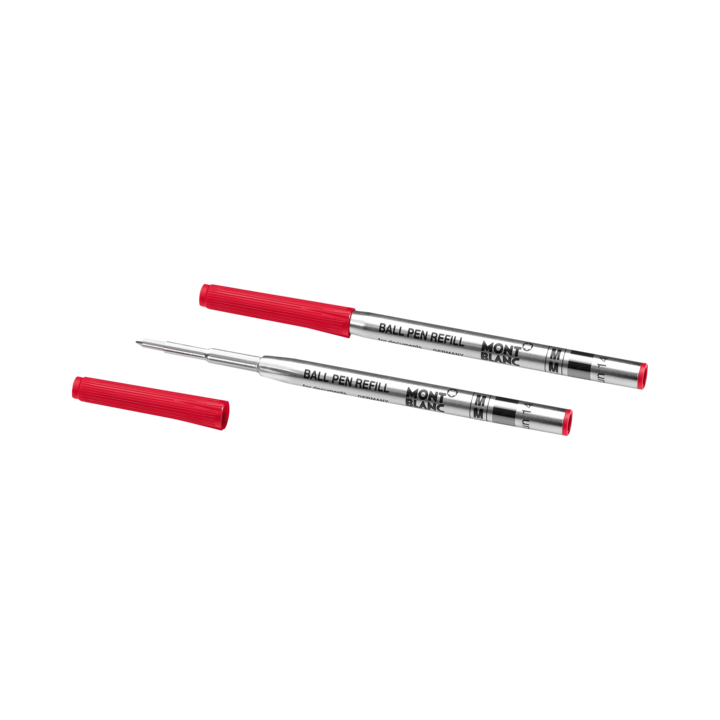 Montblanc-Montblanc 2 Ballpoint Pen Refills (M) Modena Red 128216-128216_2