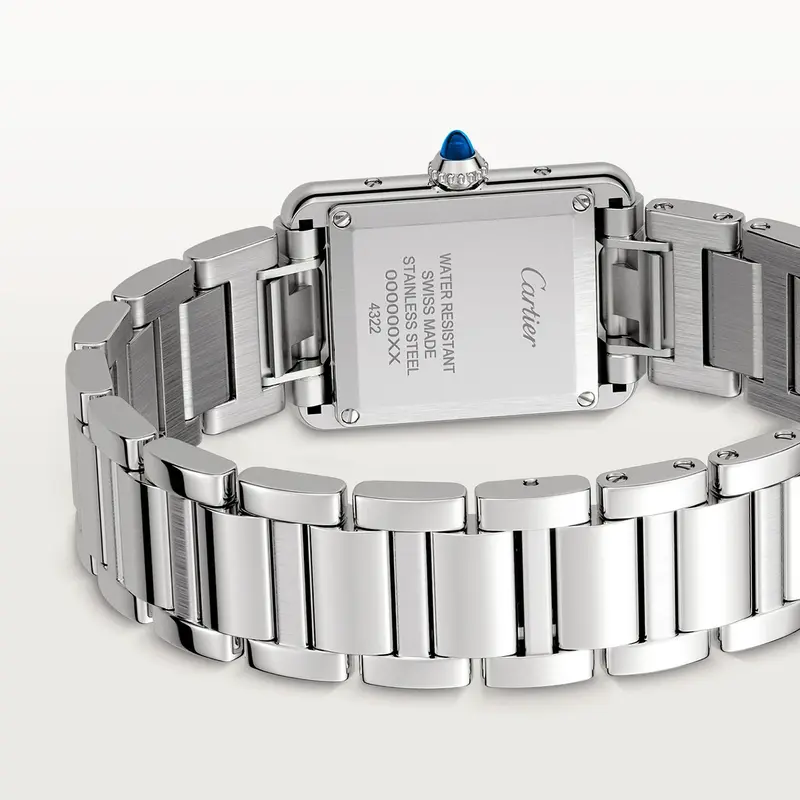 Cartier stainless steel back water resistant sale