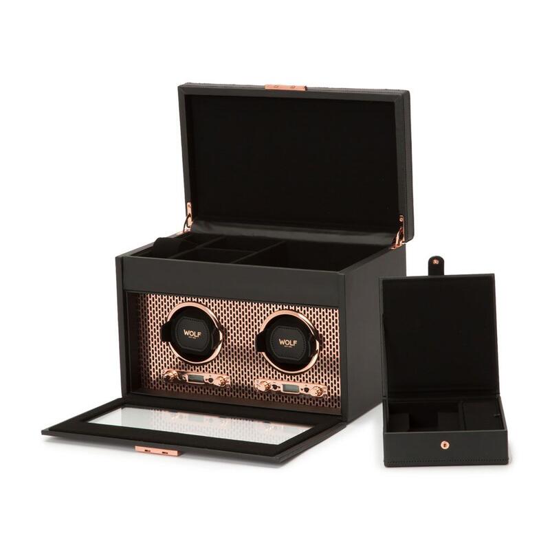 -WOLF Axis Double Watch Winder with Storage Copper 469316-469316_2