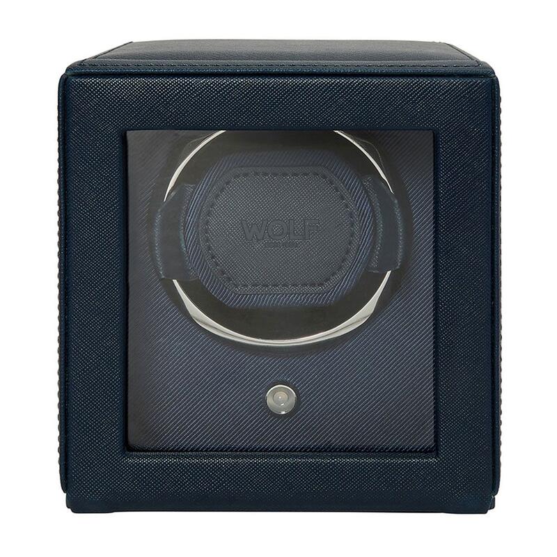 -WOLF Cub Single Watch Winder with Cover Tutti Frutti Blue 461128-461128_2