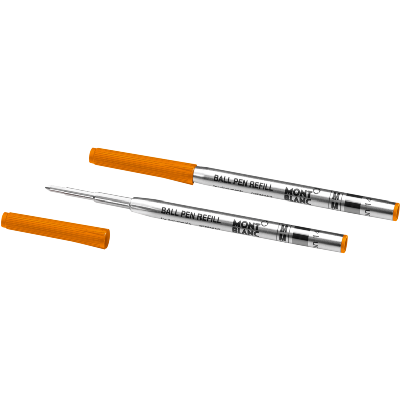 Montblanc -Montblanc 2 Ballpoint Pen Refills (M) Manganese Orange 124523-124523_2