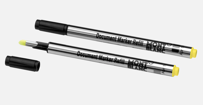 Montblanc-Montblanc 2 Document Marker Refills Luminous Yellow 105168-105168_2