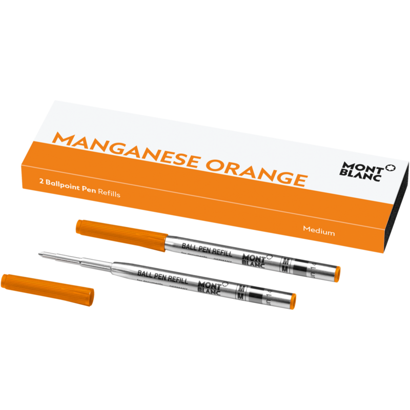 Montblanc-Montblanc 2 Ballpoint Pen Refills (M) Manganese Orange 124523-124523_2