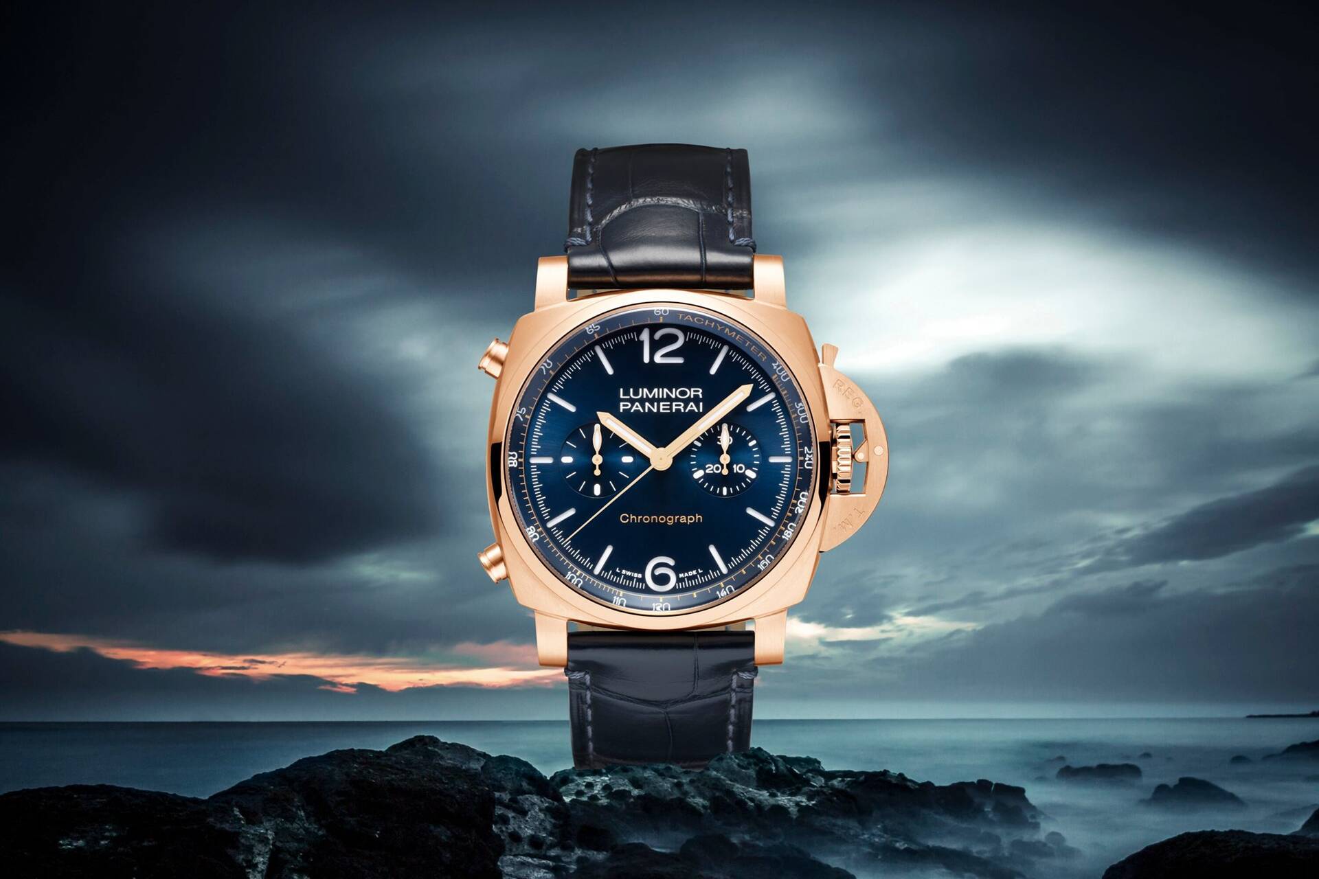 Panerai Luminor Chrono Goldtech Blu Notte 44 mm PAM01111 Carollinum