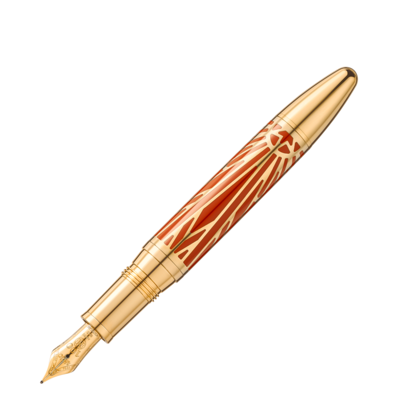 Montblanc-Montblanc FP  Meisterstück The Origin Collection Solitaire LeGrand Fountain Pen (F) Coral 131353-131353_2