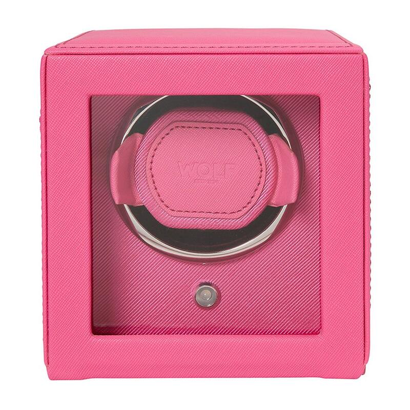 -WOLF Cub Single Watch Winder with Cover Tutti Frutti Pink 461190-461190_2