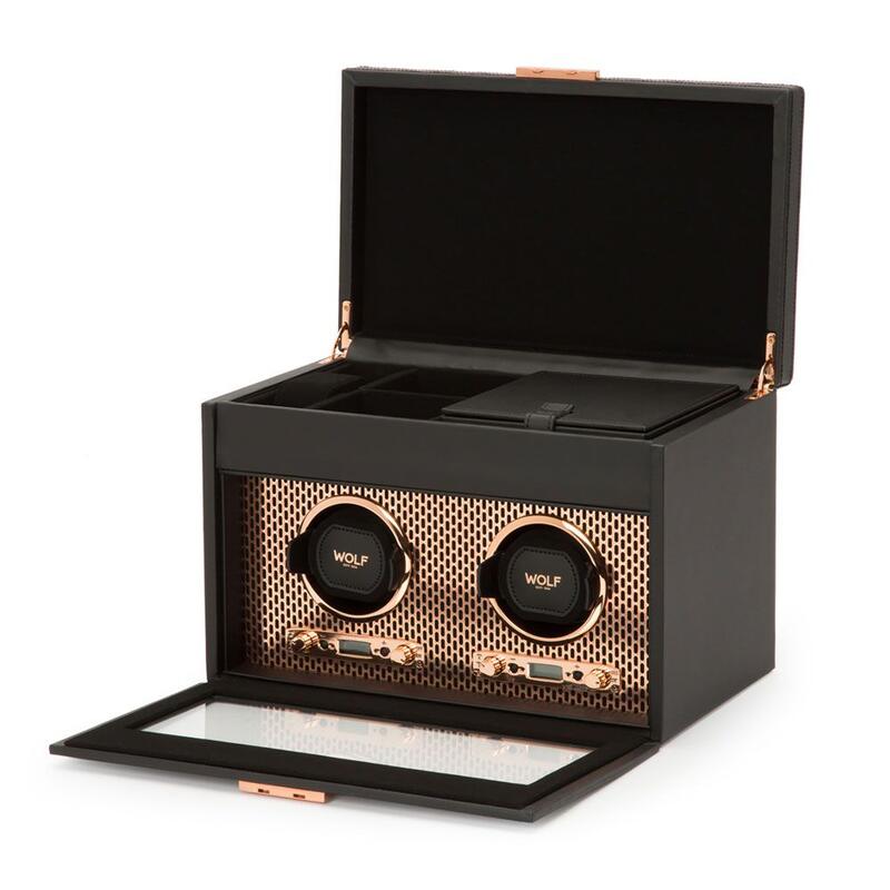 -WOLF Axis Double Watch Winder with Storage Copper 469316-469316_2