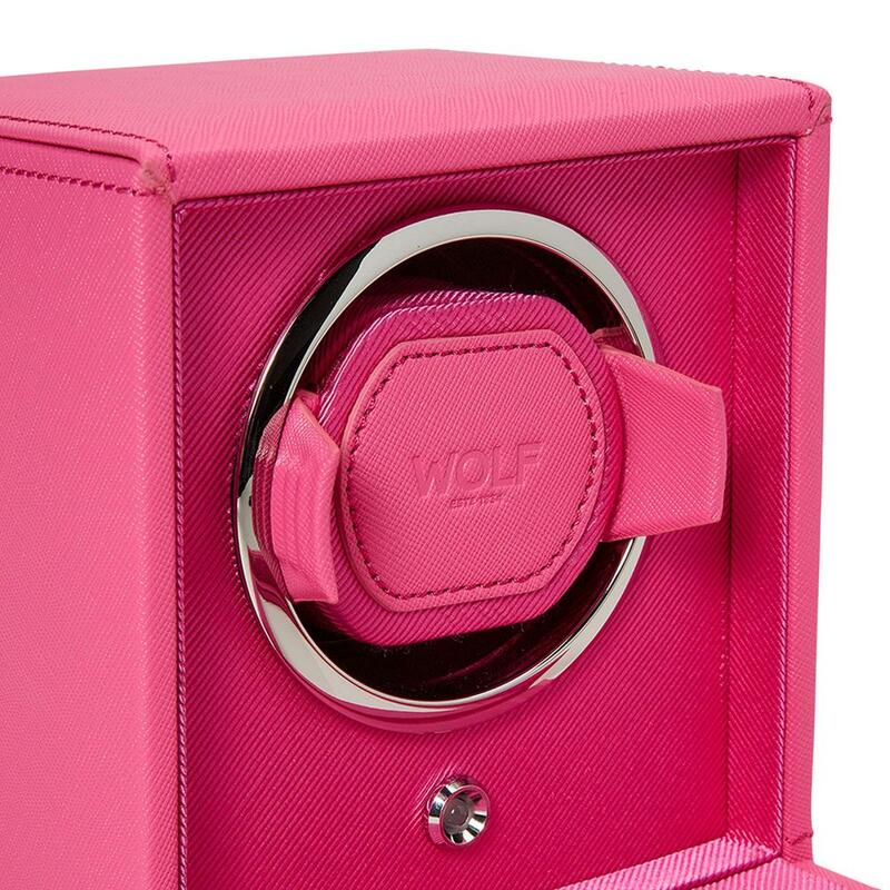 -WOLF Cub Single Watch Winder with Cover Tutti Frutti Pink 461190-461190_2