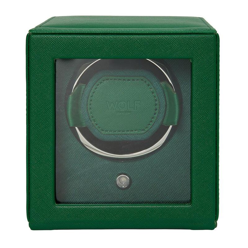 -WOLF Cub Single Watch Winder with Cover Tutti Frutti Green 461143-461143_2