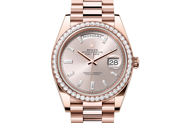 Rolex day date on sale 40 rose gold