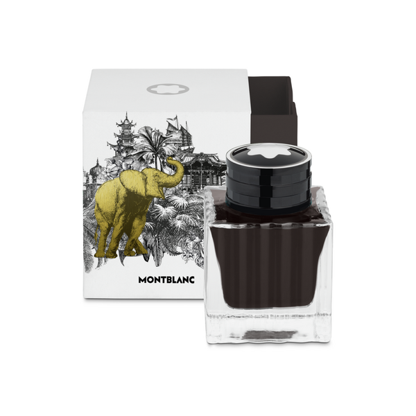 Montblanc-Montblanc Ink Bottle 50ml Around the World in 80 Days, Brown 130290-130290_1