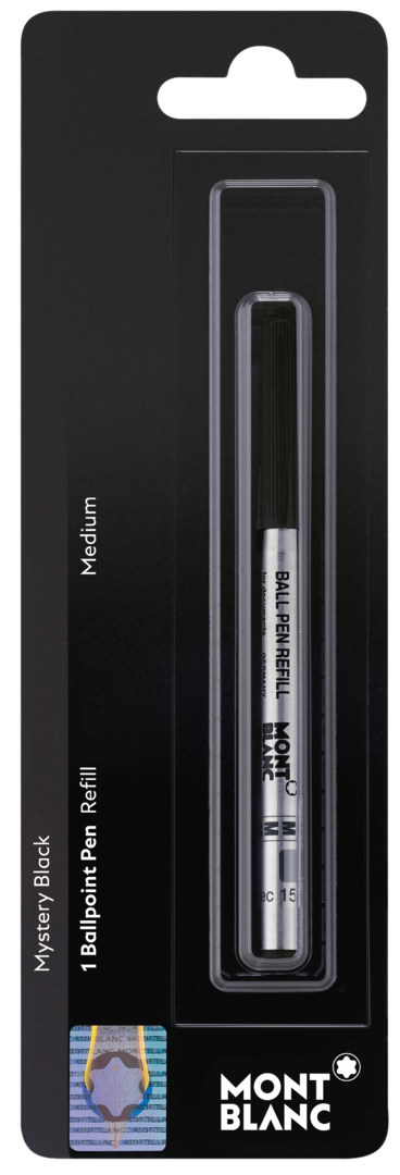 Montblanc -Montblanc 1 Ballpoint Pen Refill (M) Mystery Black 107865-107865