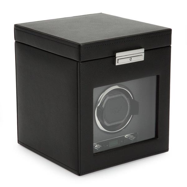 -WOLF Viceroy Single Watch Winder with Storage Black 456102-456102_1