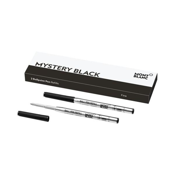 Montblanc-Montblanc 2 Ballpoint Pen Refills (F) Mystery Black 128210-128210_1