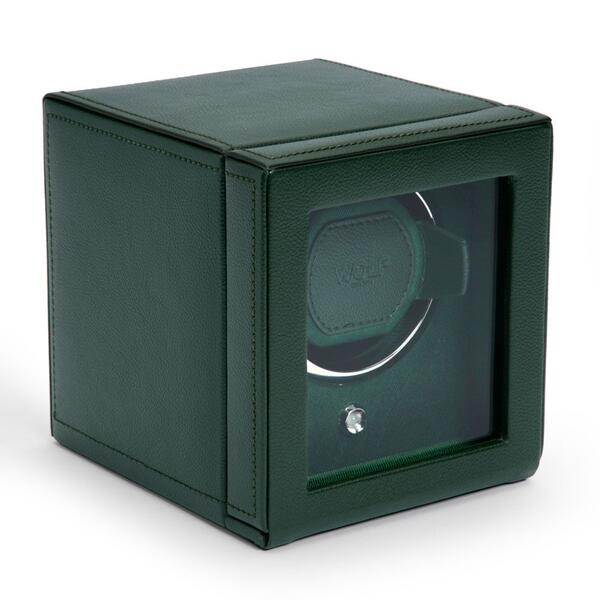 -WOLF Cub Single Watch Winder with Cover Green 461141-461141_1