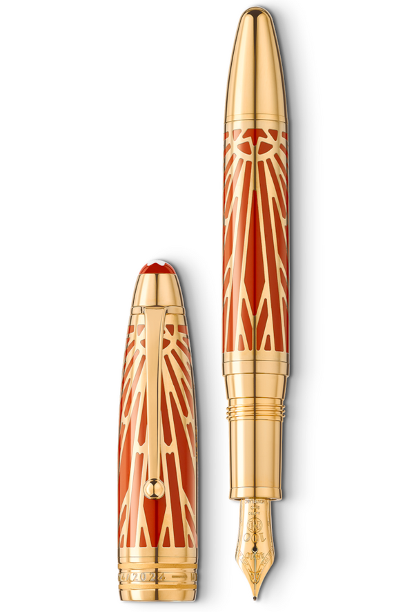 Montblanc -Montblanc FP  Meisterstück The Origin Collection Solitaire LeGrand Fountain Pen (F) Coral 131353-131353_1