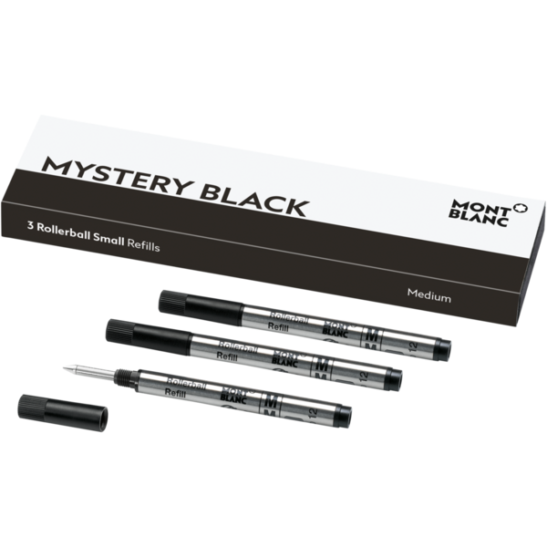 Montblanc -Montblanc 3 Rollerball Small Refills (M) Mystery Black 107323-107323_1