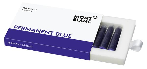 Montblanc -Montblanc 8 Ink Cartridges Permanent Blue 128208-128208_1