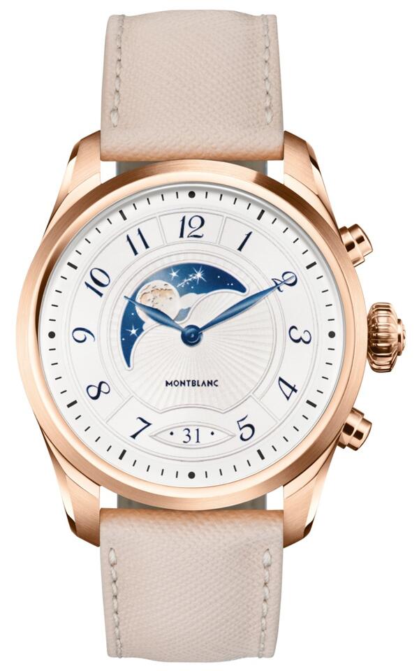 Montblanc -Montblanc Summit 2 Stainless Steel Gold Colour and Leather 125839-125839