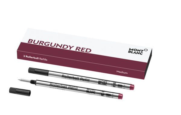 Montblanc -Montblanc 2 Rollerball Pen Refills (M) Burgundy Red 125959-125959