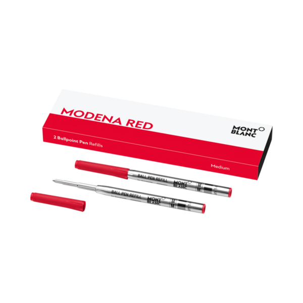 Montblanc-Montblanc 2 Ballpoint Pen Refills (M) Modena Red 128216-128216_1