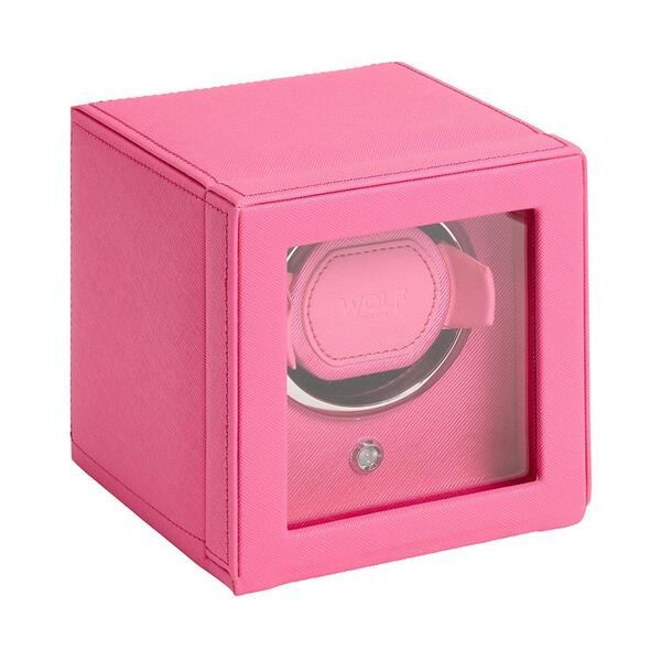 -WOLF Cub Single Watch Winder with Cover Tutti Frutti Pink 461190-461190_1